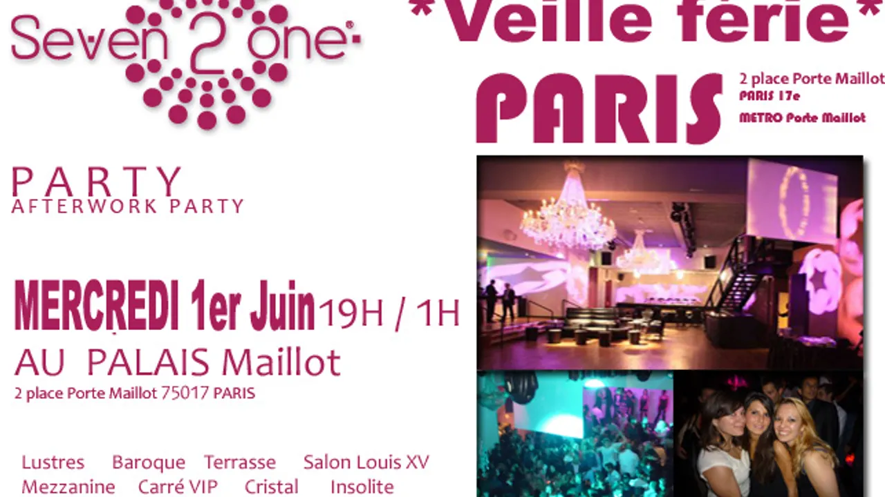 After Work @ PALAIS MAILLOT *VEILLE FERIE*