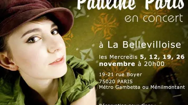 Pauline Paris en concert à la Bellevilloise
