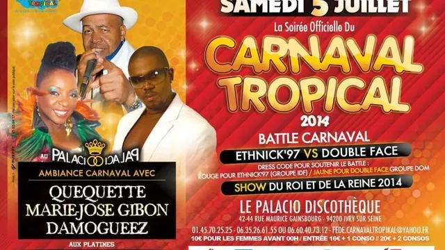 Soirée Officielle Du Carnaval Tropical 2014