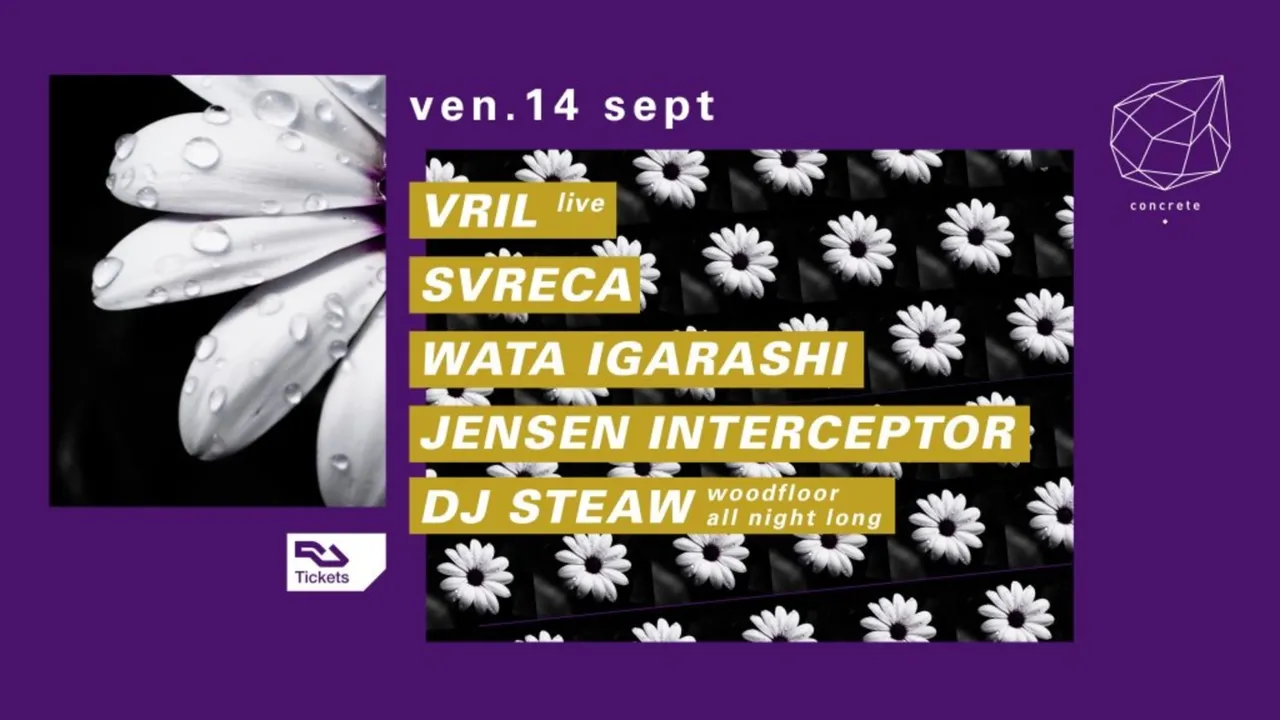Concrete: Vril Live, Svreca, Wata Igarashi, Jensen Interceptor, Dj Steaw