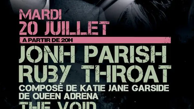Concert: JOHN PARISH + RUBY THROAT @Batofar