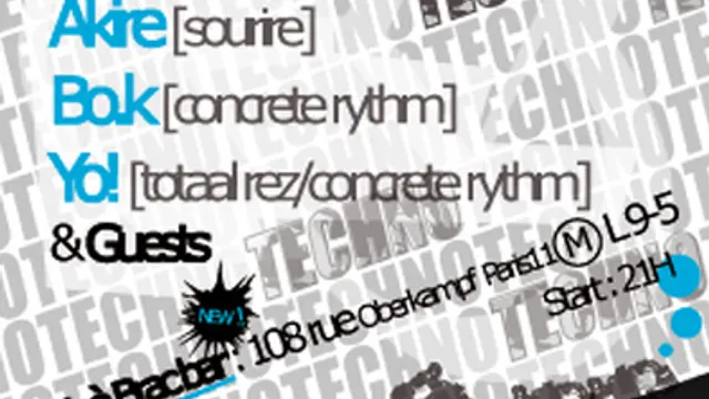 Concrete rythm fait son [techno] show