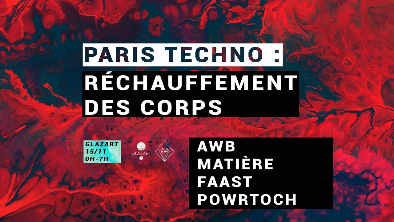 Paris Techno à Glazart : Réchauffement des corps