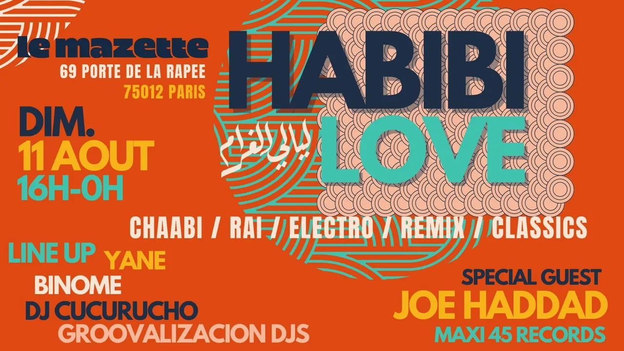 Habibi Love ~ Oriental vibes Party spécial summer vibes sur Seine open air & clubbing !!