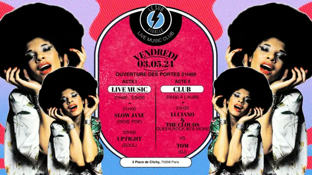 Slow Jane, Uptight, Luciano and the clouds & DJ