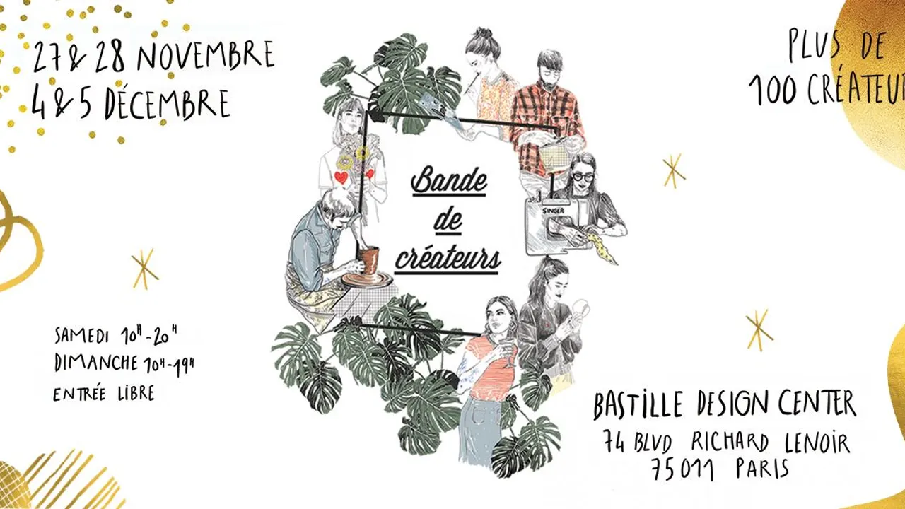 Bande de créateurs Noël - Bastille Design Center
