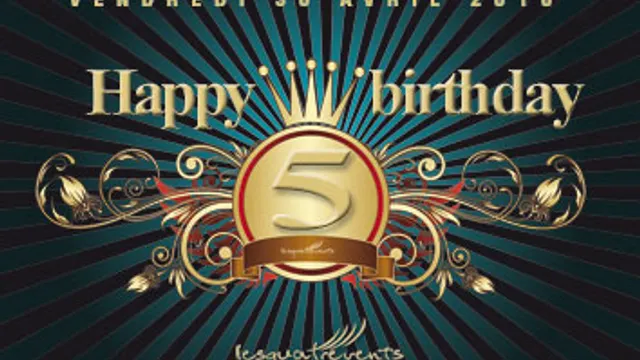 HAPPY BIRTHDAY CLUB 4 VENTS
