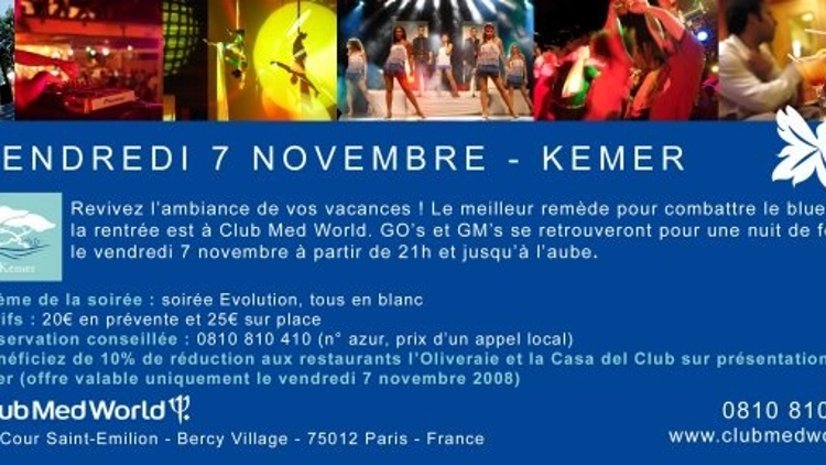 Soirée Retour Kemer