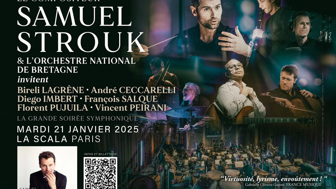 Samuel Strouk en concert à La Scala à Paris le 21 Janvier 2025 !