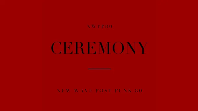 New Wave Post Punk Ceremony #11