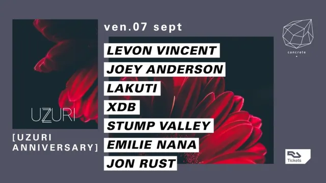 Concrete x Uzuri Aniversary: Levon Vincent, Joey Anderson, XDB, Stump Valley, Jon Rust