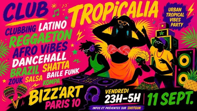 Club Tropicalia 11/9 ~ Afro, Latin, Caribbean, Brazil Vibes!
