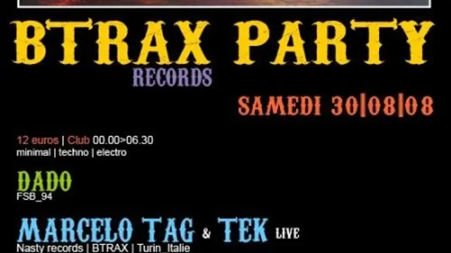 BTRAX RECORDS PARTY @ BATOFAR