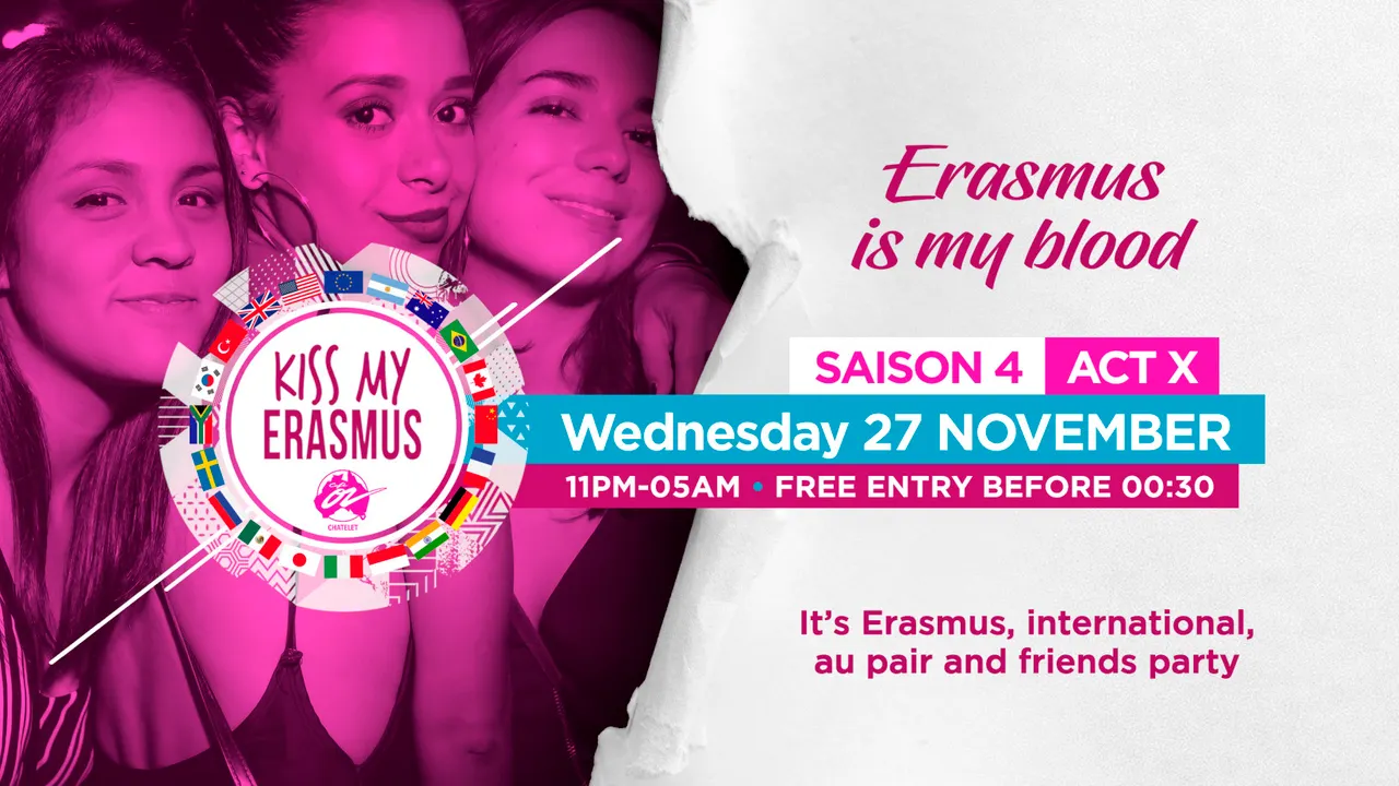 KISS MY ERASMUS at Café Oz