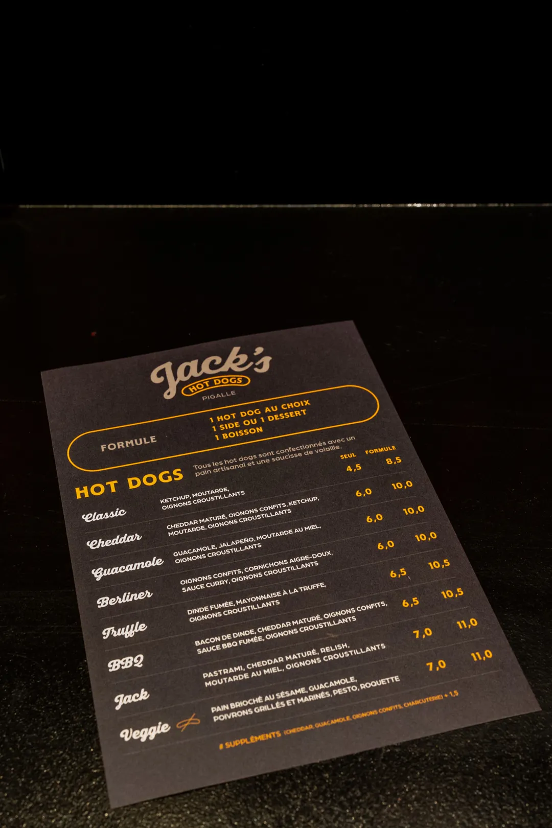 Jack's Hot Dogs Restaurant Paris
