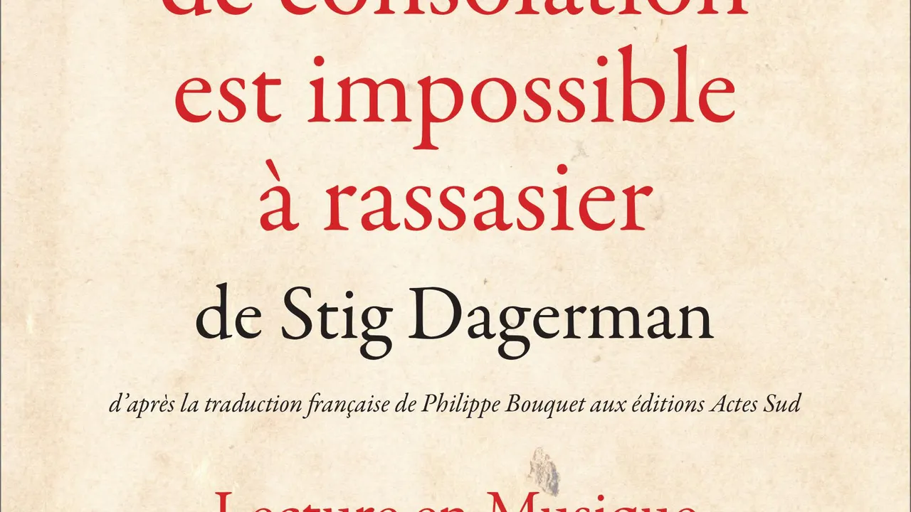 NOTRE BESOIN DE CONSOLATION EST IMPOSSIBLE À RASSASIER