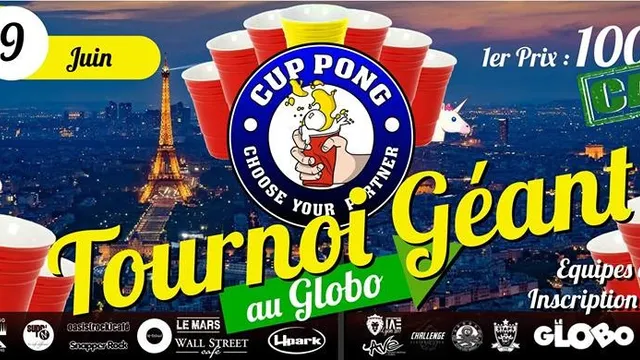 1er tournoi de cup pong à paris