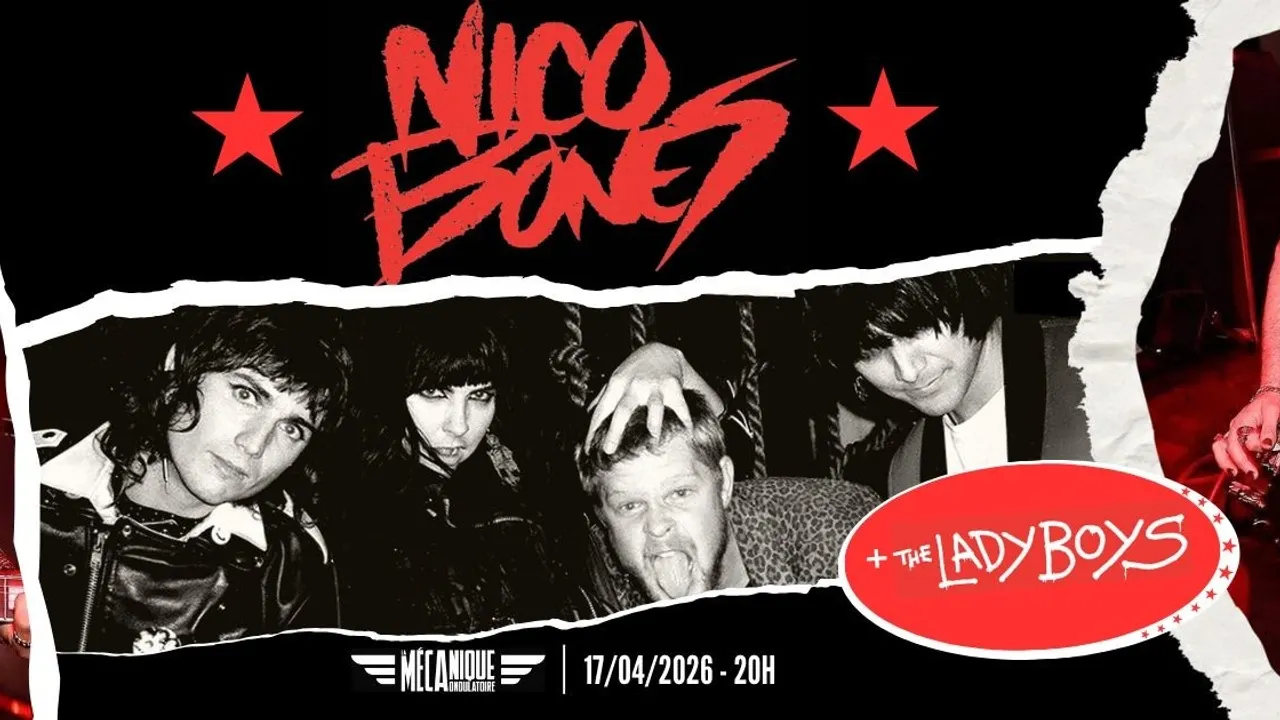 Nico Bones (Outlaw Punk'N Roll / L.A) + The Ladyboys (Glam Punk / Lille)