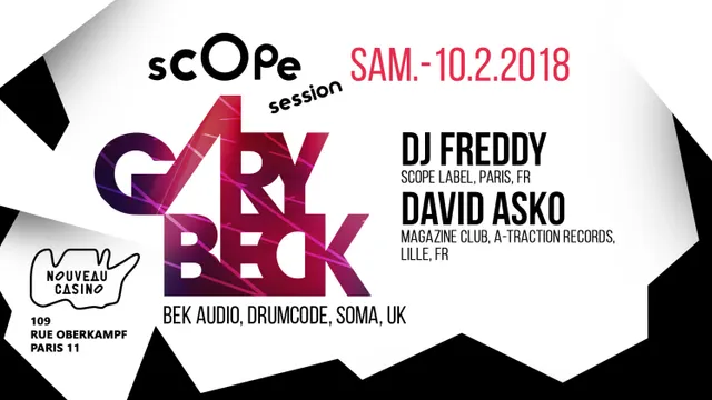 Scope session avec Gary Beck