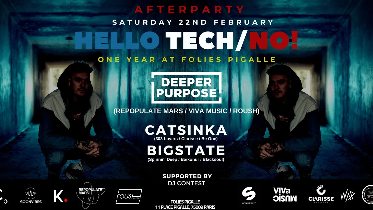AFTERPARTY - Hello Tech/No! One Year at Folies Pigalle "Non Stop 12 Hours"