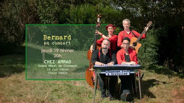 Bernard en concert