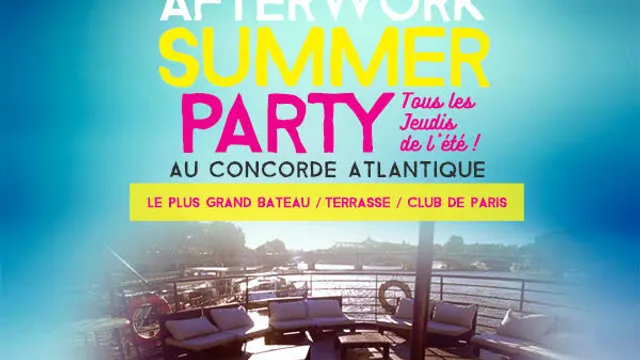 AFTERWORK LA VOILE PARISIENNE ( TERRASSE, ROSE, BUFFET, FIESTA )