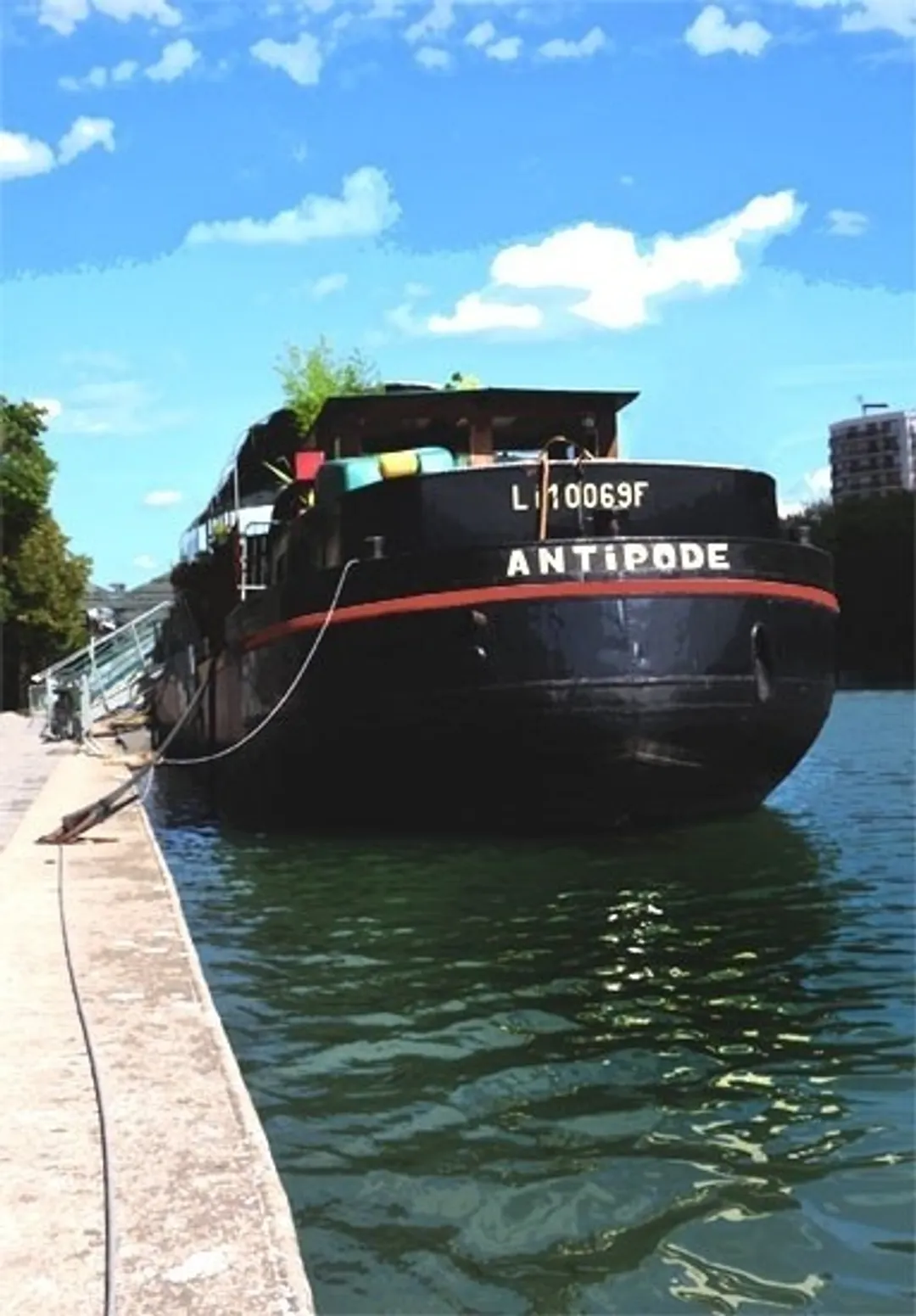 Péniche Antipode Restaurant Bar Salle Paris