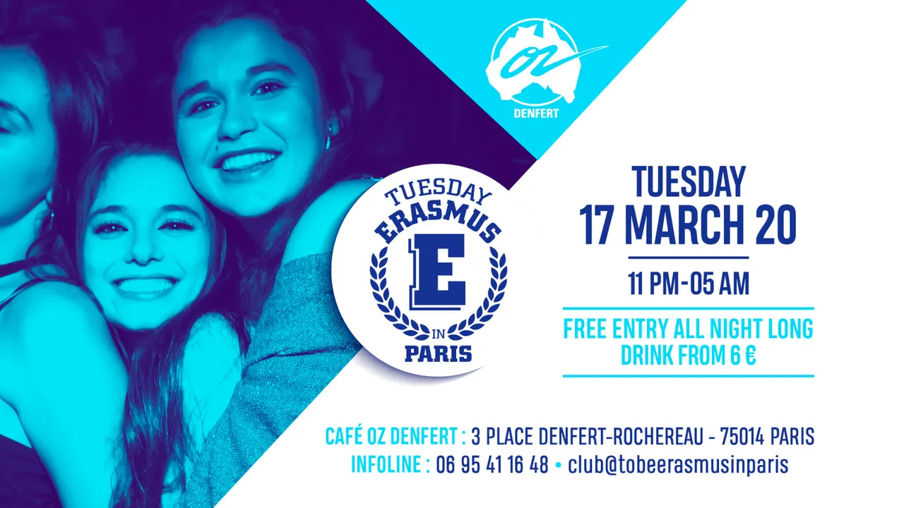 TUESDAY ERASMUS IN PARIS