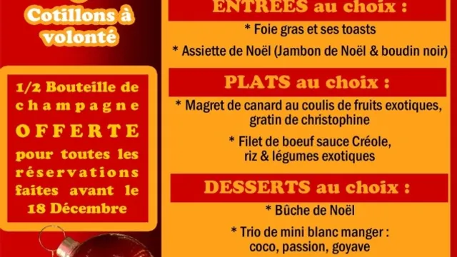 Soirée de noël au Caffé Créole