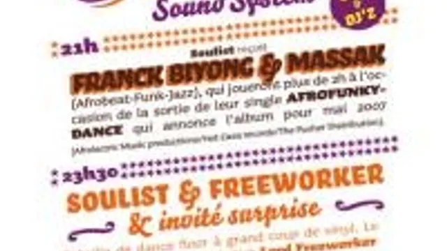 Soulist Sound System Invite Franck Biyong