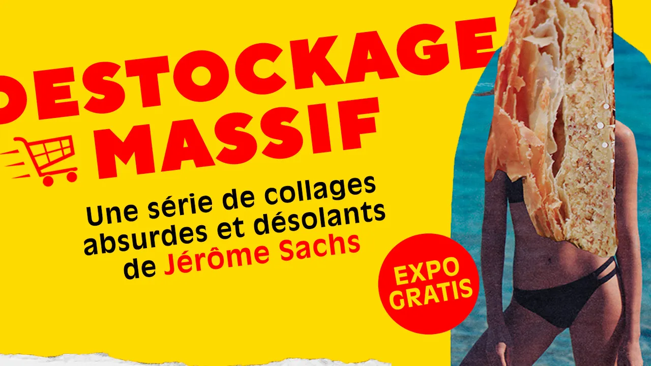 Destockage massif. Une série de collages absurdes et désolants de Jérôme Sachs