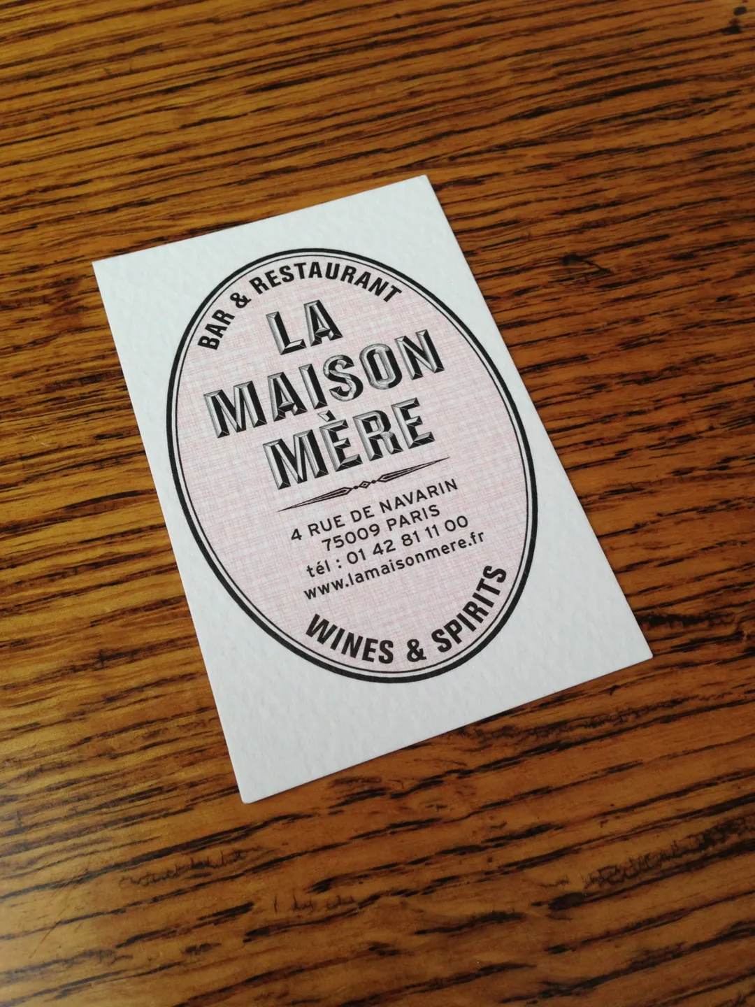 La Maison Mère Restaurant Paris