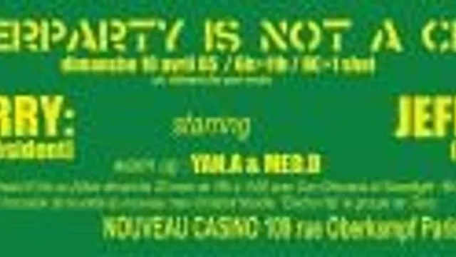 After Party Is Not A Crime