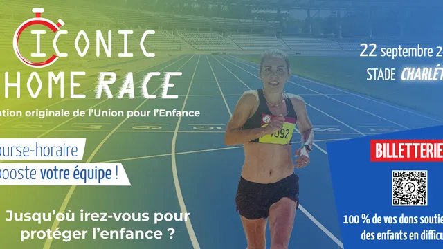 Iconic Home Race, la course-horaire solidaire de l’Union pour l’Enfance !