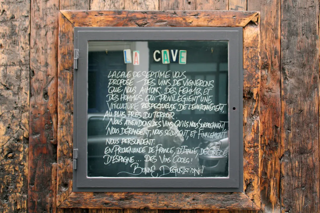 La Cave de Septime Restaurant Paris