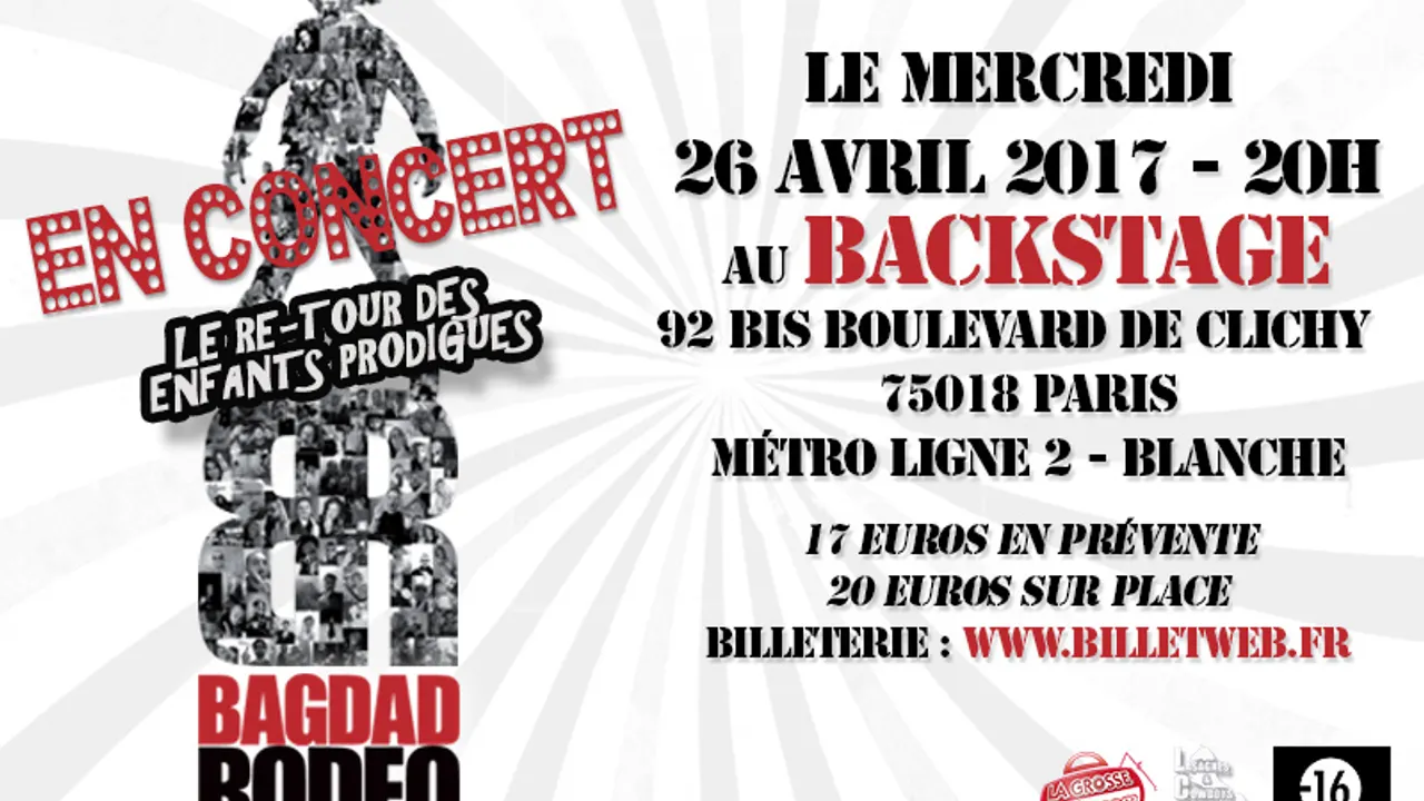 BAGDAD RODEO en  concert à Paris