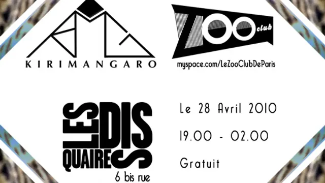 Les disquaires invite Kirimangaro et le Zoo Club