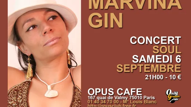 concert Marvina Gin à L'Opus