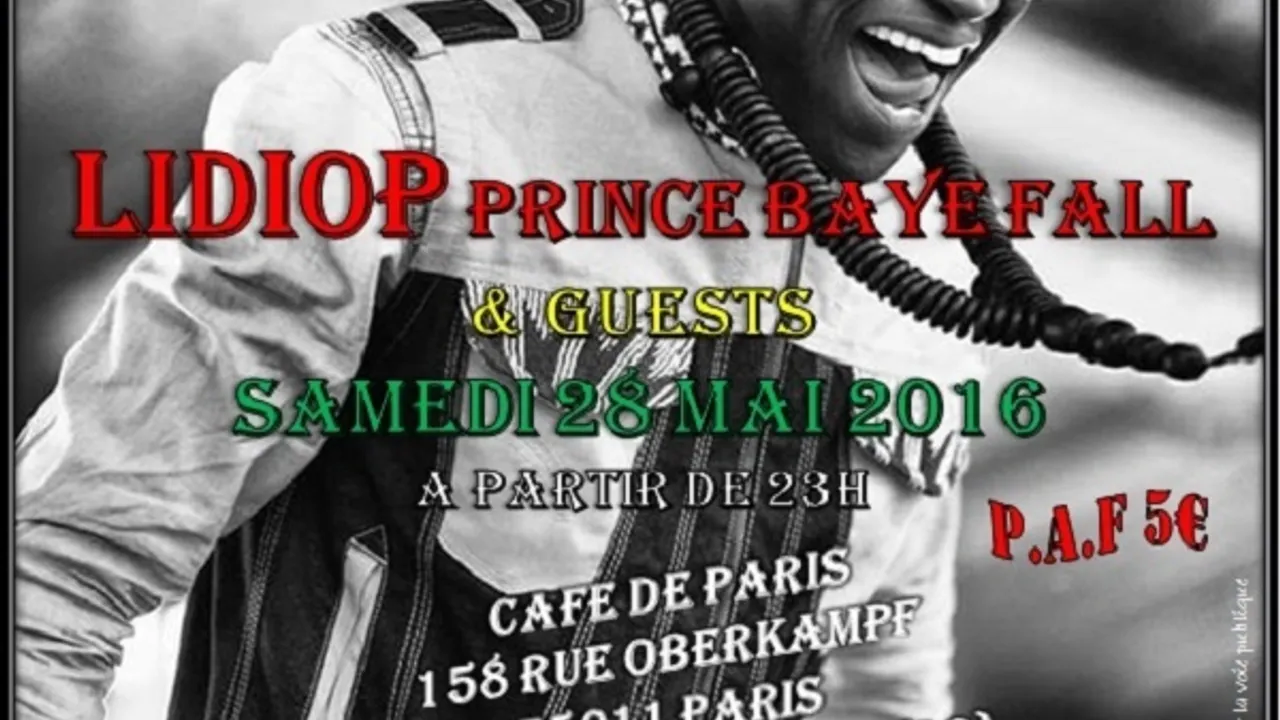 Concert reggae Lidiop Prince Baye Fall + Sound System