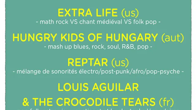 BS PARTY: HUNGRY KIDS OF HUNGARY + EXTRA LIFE + REPTAR + DAVID ABEL + LOUIS AGUILAR