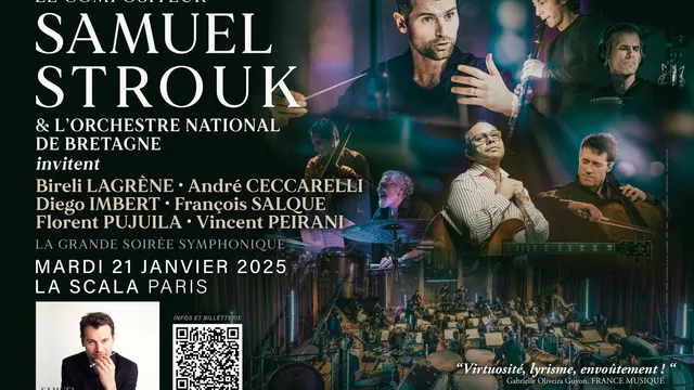 Samuel Strouk en concert à La Scala à Paris le 21 Janvier 2025 !