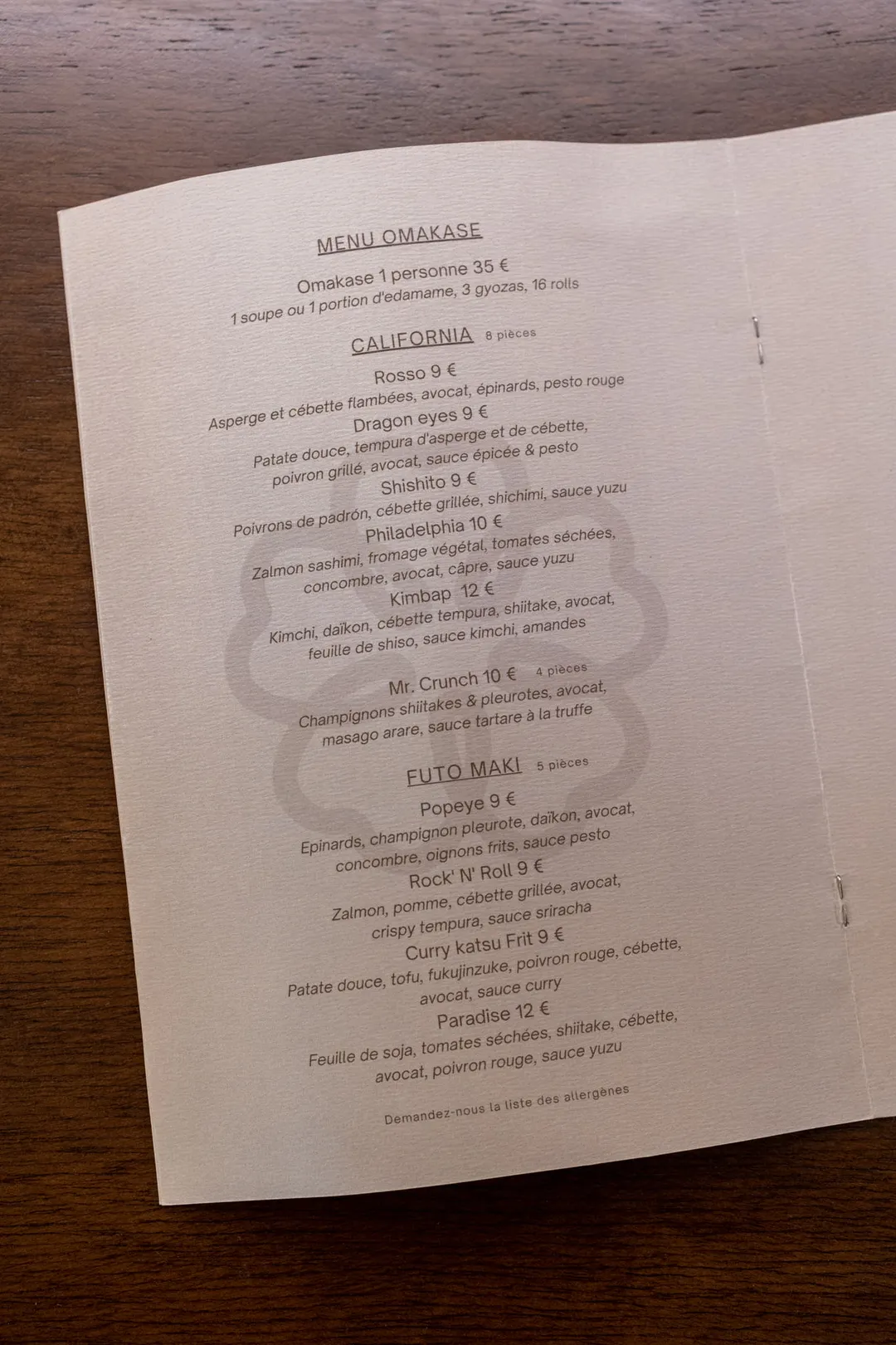 Bloom Sushi Restaurant Paris